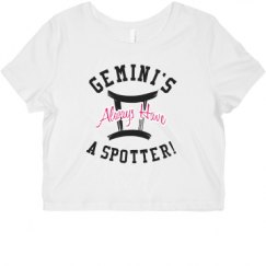 Ladies Slim Fit Crop Top Tee