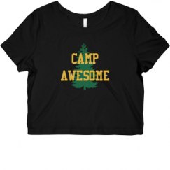 Ladies Slim Fit Crop Top Tee