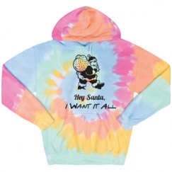 Unisex Tie-Dye Fleece Hoodie