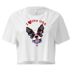 Ladies Festival Cali Crop Top Tee