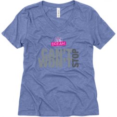 Ladies Relaxed Fit Super Soft Triblend V-Neck Tee