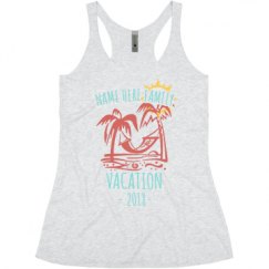 Ladies Slim Fit Super Soft Racerback Triblend Tank