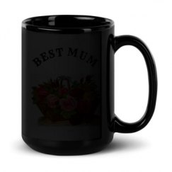 15oz Black Glossy Mug
