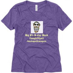 Ladies Relaxed Fit Super Soft Triblend V-Neck Tee