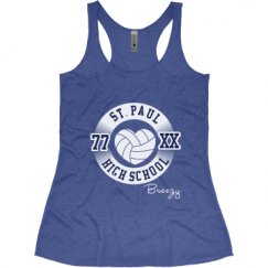 Ladies Slim Fit Super Soft Racerback Triblend Tank