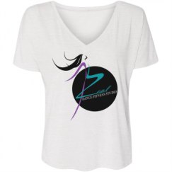 Ladies Flowy Slouchy V-Neck Tee