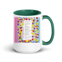 15oz Ceramic Mug with Color Inside