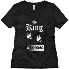 Ladies Relaxed Fit V-Neck Tee