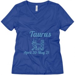 Ladies Relaxed Fit V-Neck Tee