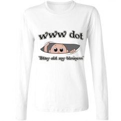 Ladies Relaxed Fit Basic Long Sleeve Tee