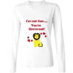 Ladies Relaxed Fit Basic Long Sleeve Tee