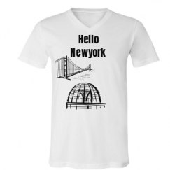 Unisex V-Neck Jersey Tee