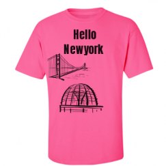 Unisex Ultra Cotton Safety Neon Crewneck Tee