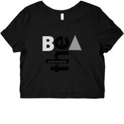 Ladies Slim Fit Crop Top Tee