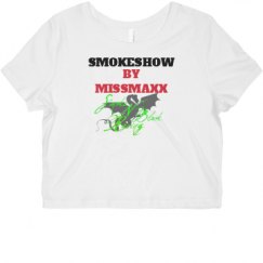 Ladies Slim Fit Crop Top Tee