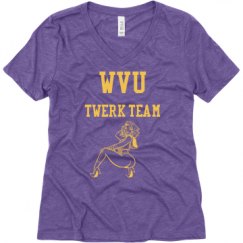 Ladies Relaxed Fit Super Soft Triblend V-Neck Tee