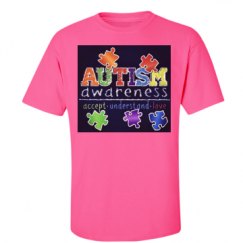 Unisex Ultra Cotton Safety Neon Crewneck Tee