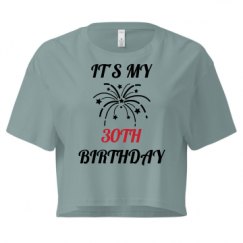 Ladies Festival Cali Crop Top Tee