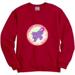 Unisex Film and Foil Crewneck Sweatshirt