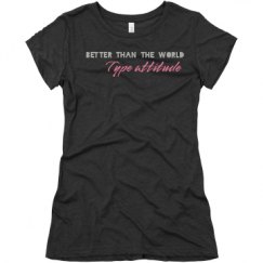 Ladies Slim Fit Super Soft Triblend Tee