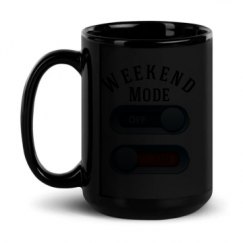 15oz Black Glossy Mug