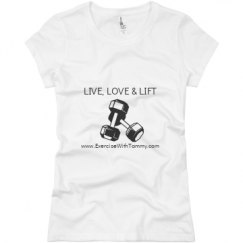 Ladies Slim Fit Basic Promo Jersey Tee