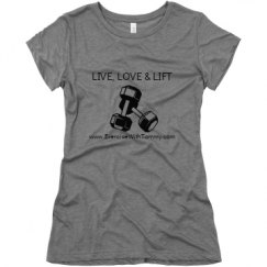 Ladies Slim Fit Super Soft Triblend Tee