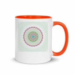 11oz Ceramic Mug with Color Inside