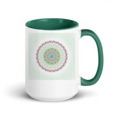 15oz Ceramic Mug with Color Inside