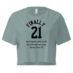 Ladies Festival Cali Crop Top Tee