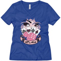 Ladies Relaxed Fit V-Neck Tee