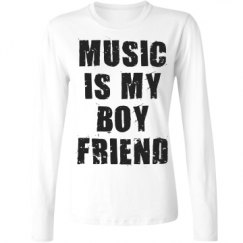 Ladies Relaxed Fit Basic Long Sleeve Tee