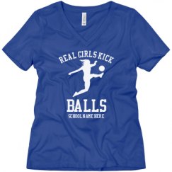 Ladies Relaxed Fit V-Neck Tee