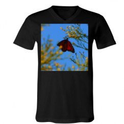 Unisex V-Neck Jersey Tee