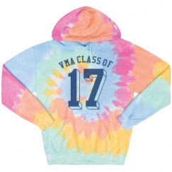 Unisex Tie-Dye Fleece Hoodie