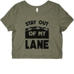 Ladies Slim Fit Crop Top Tee