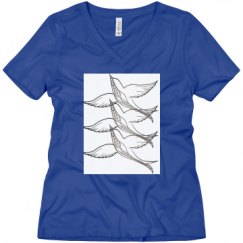 Ladies Relaxed Fit V-Neck Tee