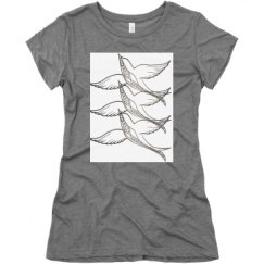 Ladies Slim Fit Super Soft Triblend Tee