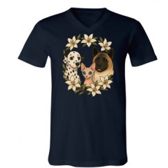 Unisex V-Neck Jersey Tee