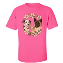 Unisex Ultra Cotton Safety Neon Crewneck Tee