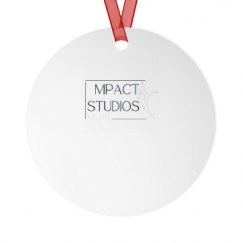 Metal Round Christmas Ornament