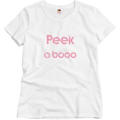 peek a boo t shirt pink