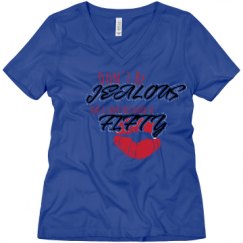 Ladies Relaxed Fit V-Neck Tee