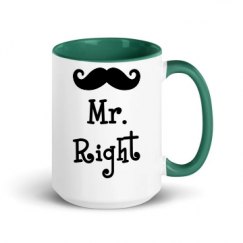 15oz Ceramic Mug with Color Inside