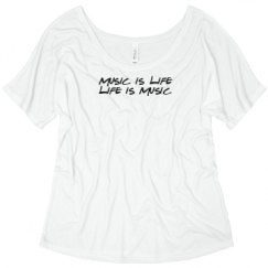 Ladies Flowy Slouchy Tee