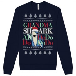 baby shark do do - grandma shark matching sweater