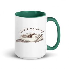 15oz Ceramic Mug with Color Inside