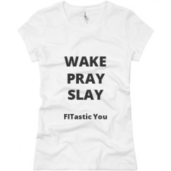 Ladies Slim Fit Basic Promo Jersey Tee