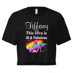 Ladies Festival Cali Crop Top Tee