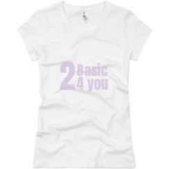 Ladies Slim Fit Basic Promo Jersey Tee